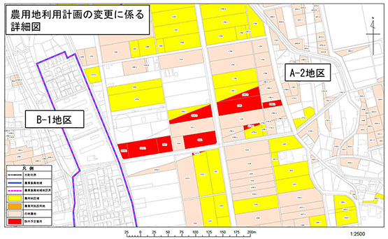 農用地利用計画の変更に係る詳細図